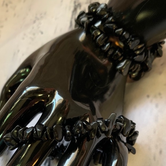 βοΈRESTOCKED Authentic Obsidian Bracelet β’ Crystal Jewelry β’ Handmade Bracelet - Picture 2 of 8